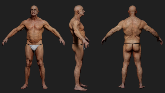 3D Scan Store - 10 x Animation Ready Body Scan Pack