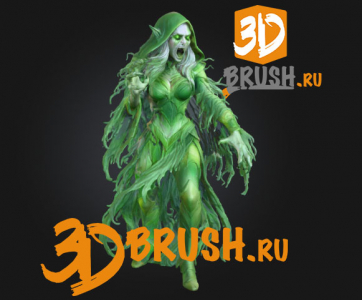 Elven Female Emerald Wraith