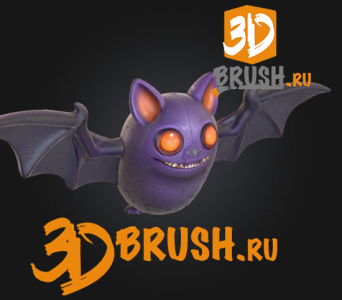 Halloween bat with chunky body