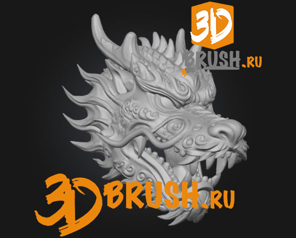 wooden-mask-depicting-a-stylized-dragon-skachat-besplatno