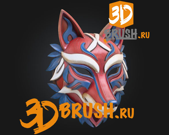wooden-mask-depicting-a-stylized-fox-skachat-besplatno