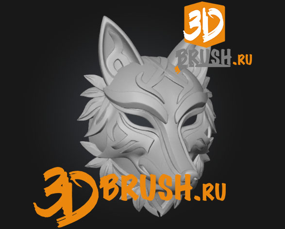 wooden-mask-depicting-a-stylized-fox-skachat-besplatno