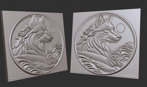 3d wolf волк 6