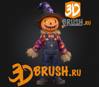 Halloween2025 a jack o lantern scarecrow figurine with a witch hat