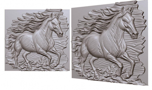 horse galloping 3D model for CNC or engraving, horse galloping, лошадь скачет 3д модель 