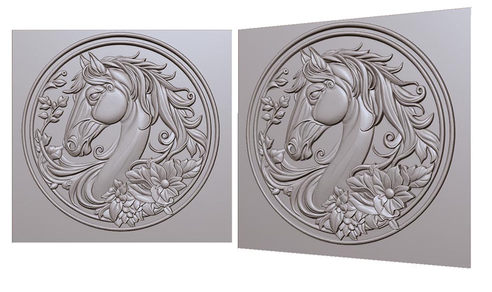 horse-on-a-coin-in-flowers-with-a-mane-in-profile-3d-model-loshad-na-monete-v-cvetah-s-grivoy-v-profil-3d-model