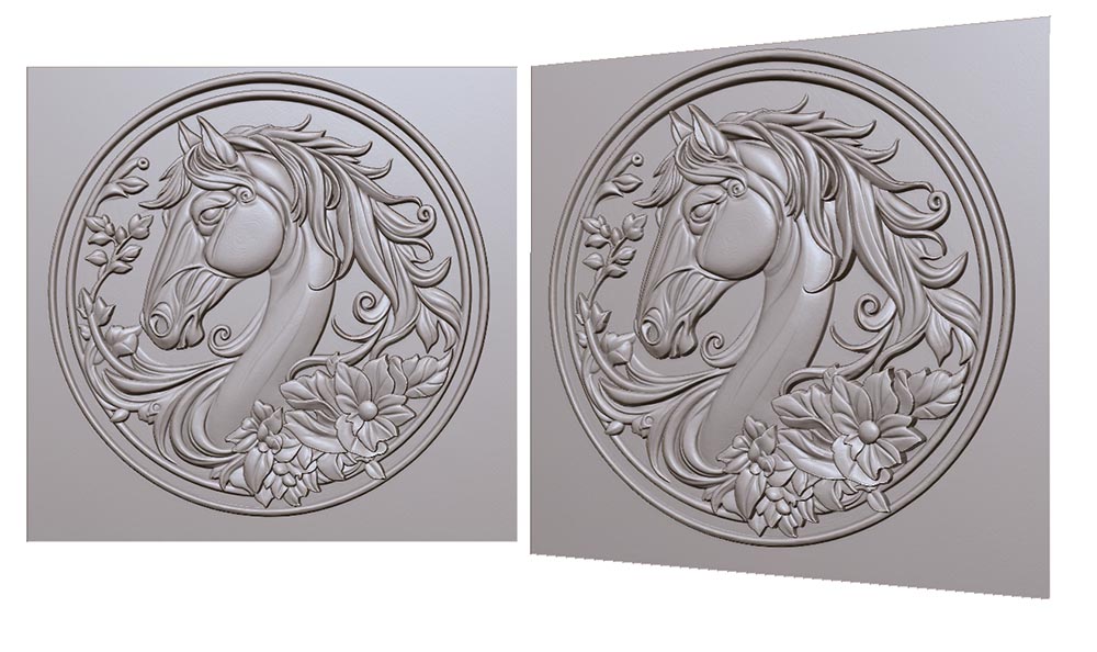 horse-on-a-coin-in-flowers-with-a-mane-in-profile-3d-model-loshad-na-monete-v-cvetah-s-grivoy-v-profil-3d-model