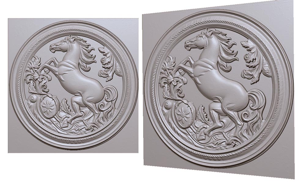 horse-rearing-stands-in-a-circle-with-patterns-3d-model-for-cnc-or-engraving-loshad-na-dybah-stoit-v-kruge-s-uzorami-3d-model