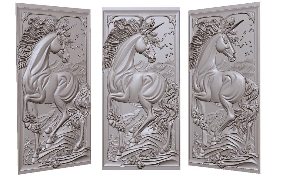 horse-unicorn-in-nature-3d-model-for-cnc-or-engraving-edinorog-na-prirode-3d-model