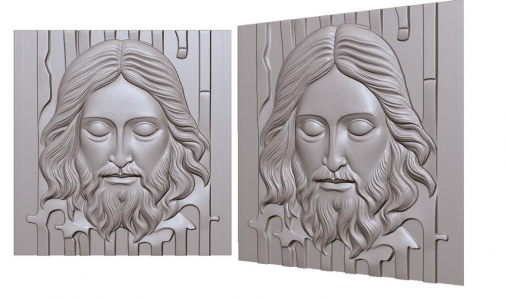 Jesus Иисус на дереве для чпу скачать 3д модель
