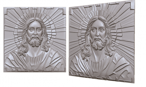 Jesus Иисус в фас 3 для чпу скачать 3д модель