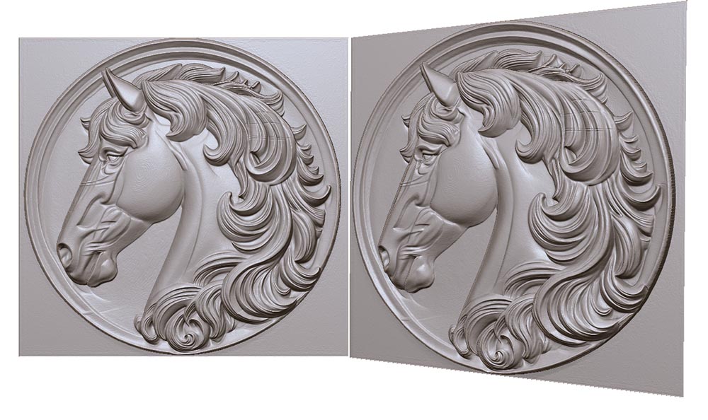 loshad-na-monete-sboku-3d-model-horse-on-the-side-of-a-coin-3d-model-for-cnc-or-engraving