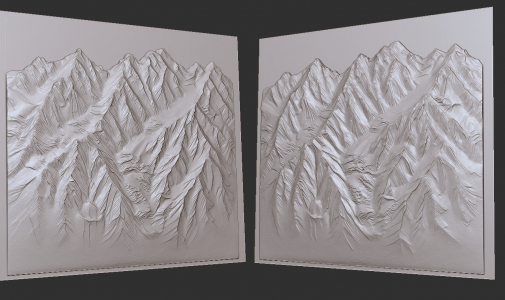 mountains горы 3D model горы 3д модель