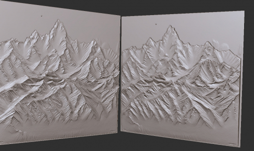 mountains nature 3D model