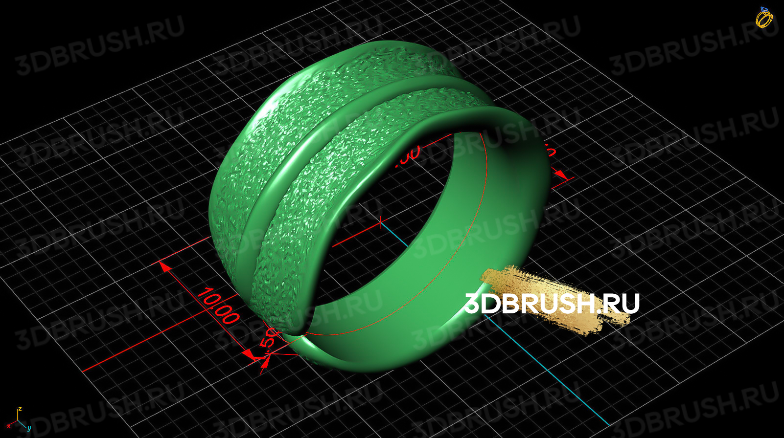 ring-leaf-3d-print-model