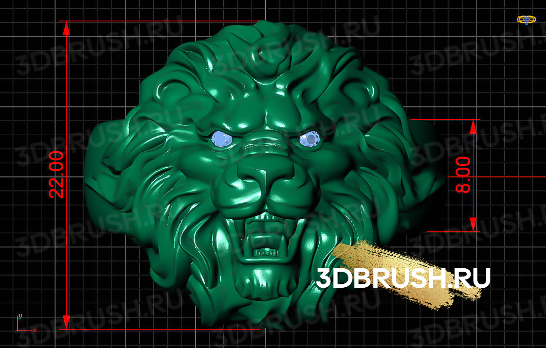 ring-lion-3d-print-model