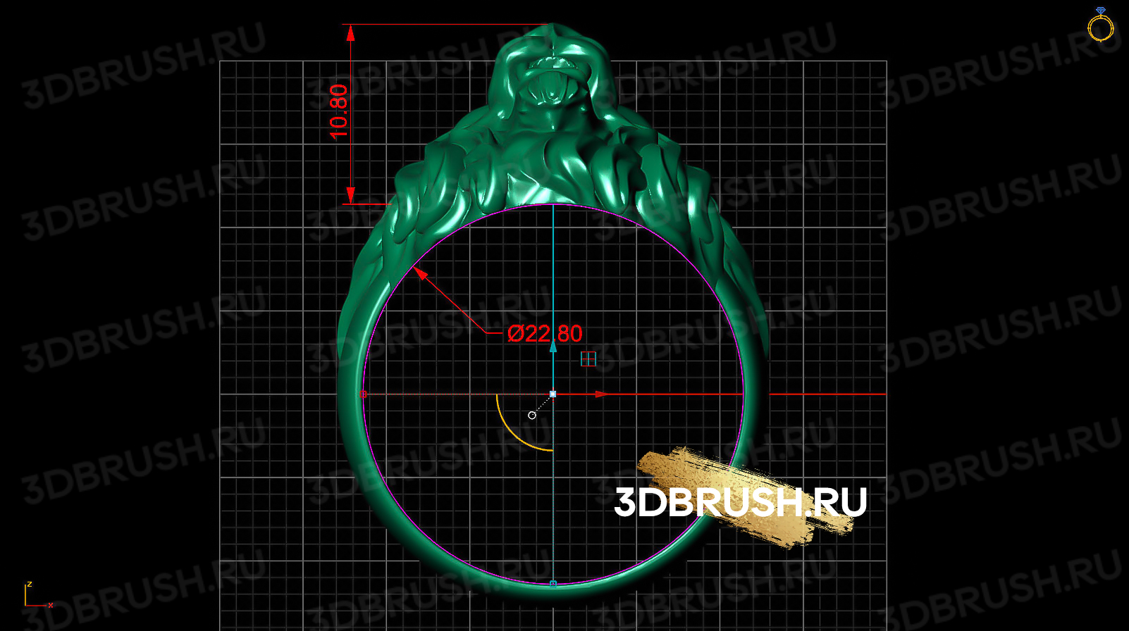 ring-lion-3d-print-model