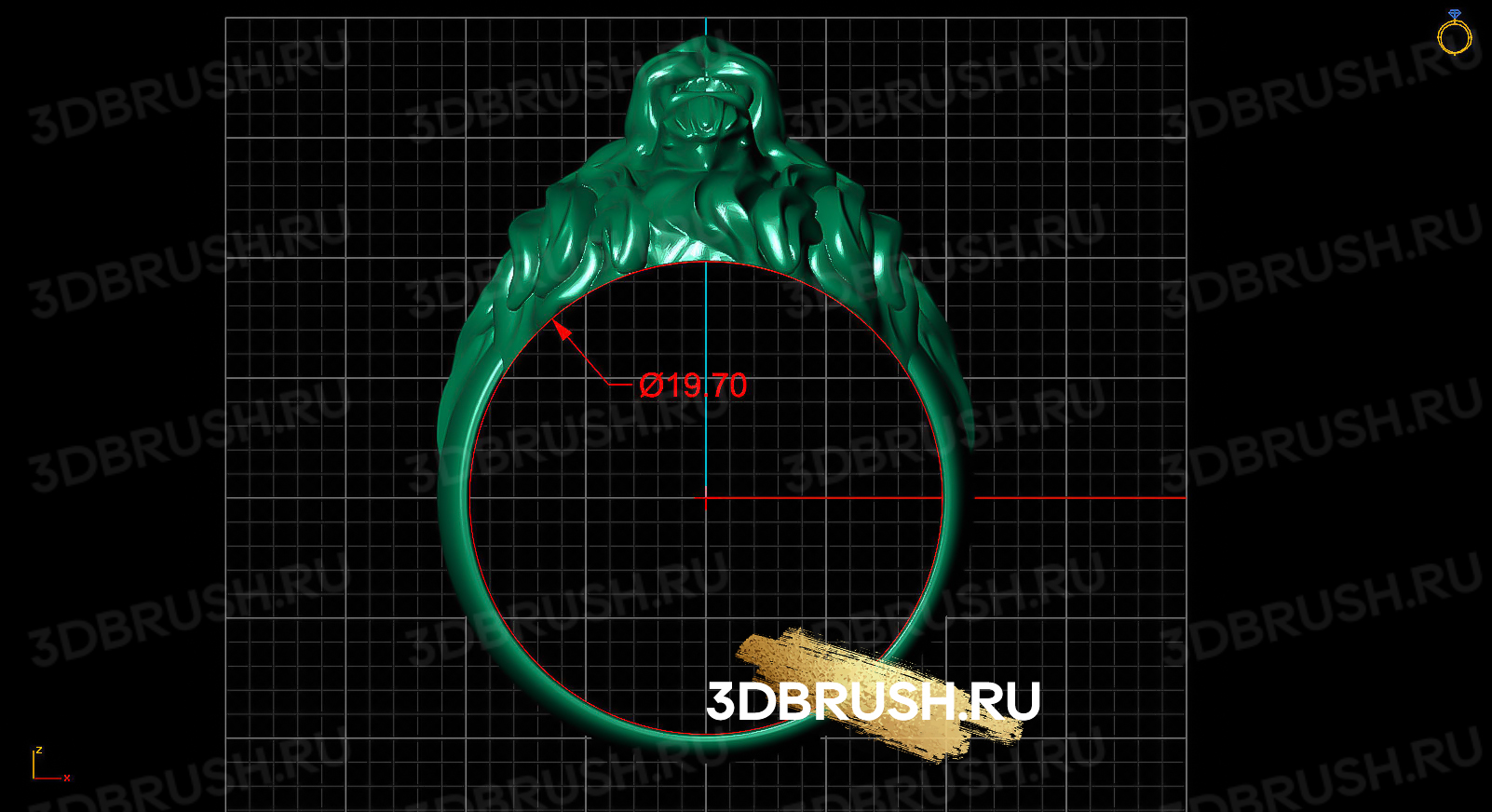 ring-lion-3d-print-model
