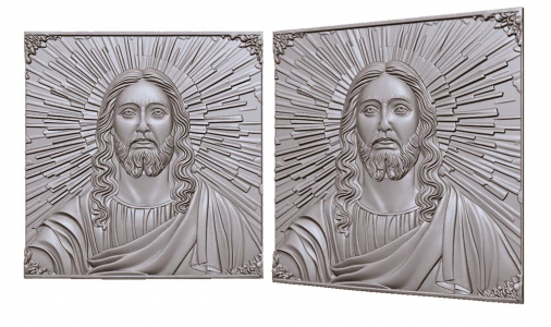 the holy face of Jesus Иисус лик для чпу скачать 3д модель