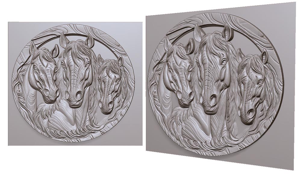 three-horses-in-a-circle-3d-model-for-cnc-or-engraving-tri-loshadi-v-kruge-3d-model