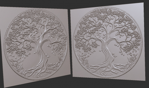 tree of life Celtic 3D for CNC, engraving, laser burning