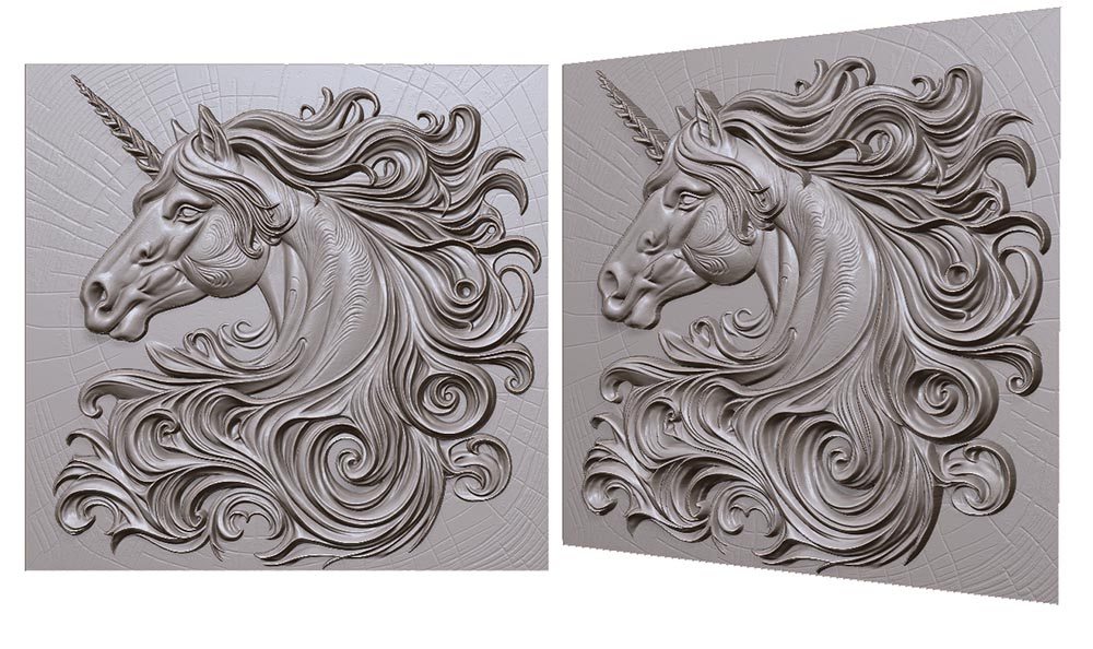 unicorn-develops-mane-into-a-spiral-3d-model-for-cnc-or-engraving-edinorog-s-grivoy-3d-model