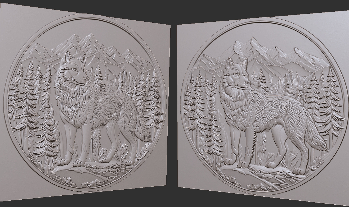 wolf-on-a-stone-in-the-forest-spruce-mountains-3d-model-elevation-map-engraving